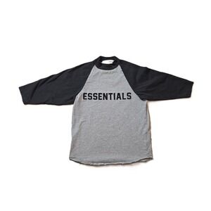 ESSENTIALS Fear of God 3/4 Sleeve Raglan Baseball T Shirt Kids Size 6/7